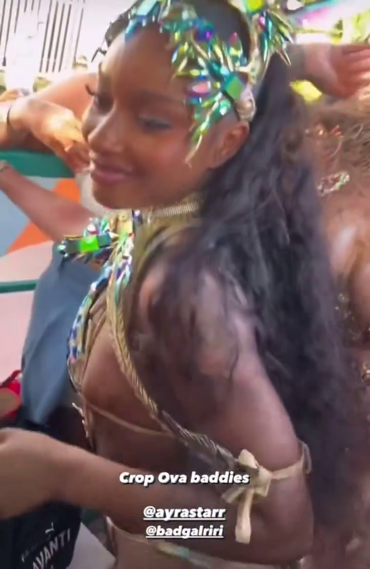 Ayra Starr Nipple Slipped Out at Crop Over Festival