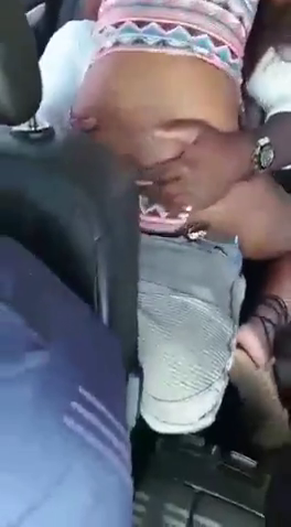 Couple Having Car Sex During Trip