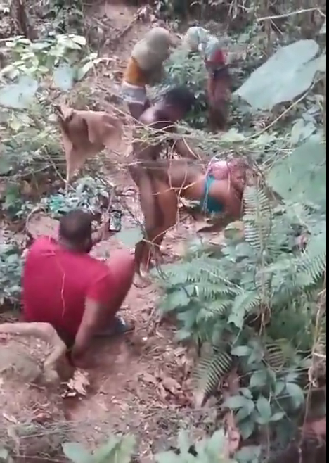 Filming Porn Video in the Bush Foursome