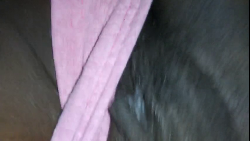 Fingering Her Hairy Black Pussy