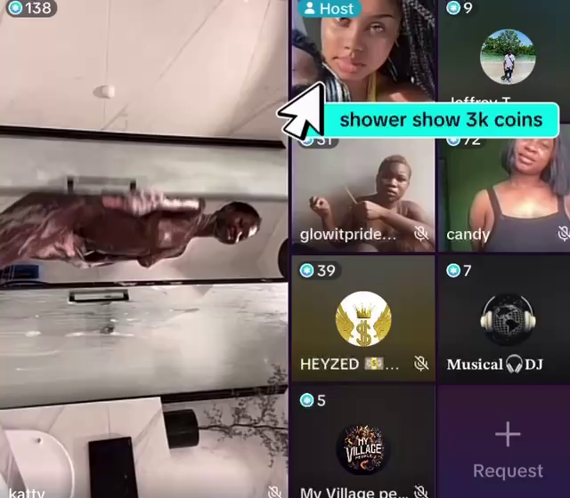 Katty1865 Bathing and Twerking on TikTok Live