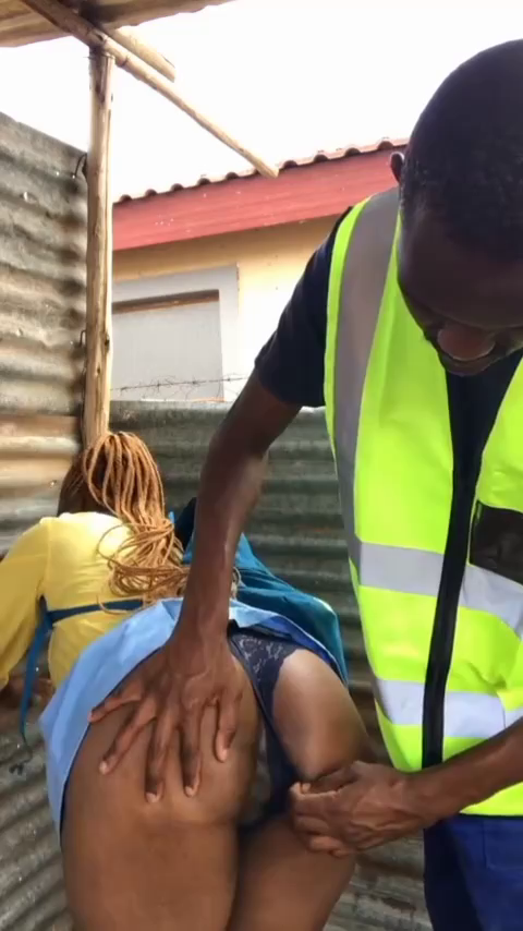 Security Man Fingering Young Late Comer Student